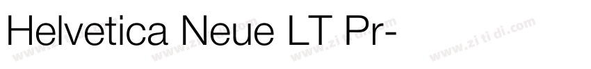 Helvetica Neue LT Pr字体转换